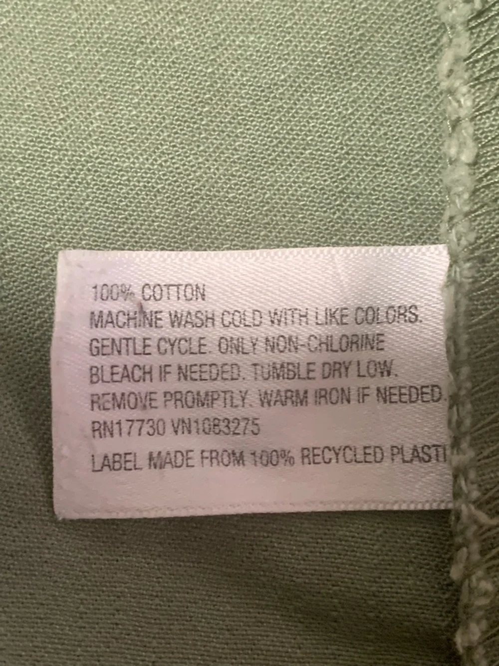 Merona Womens Washed Wear Olive Cotton Canvas Utility Zip Vest Jacket Size Large - Picture 5 of 8